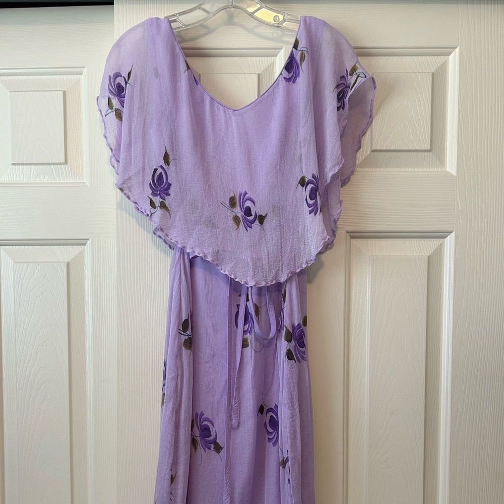 Pretty chiffon tea dress